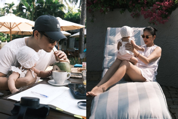 Ngô Thanh Vân - Huy Trần hiếm hoi khoe con gái đáng yêu