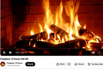 Quay lò sưởi cháy suốt 10 tiếng, một video YouTube thu gần 25 tỷ đồng
