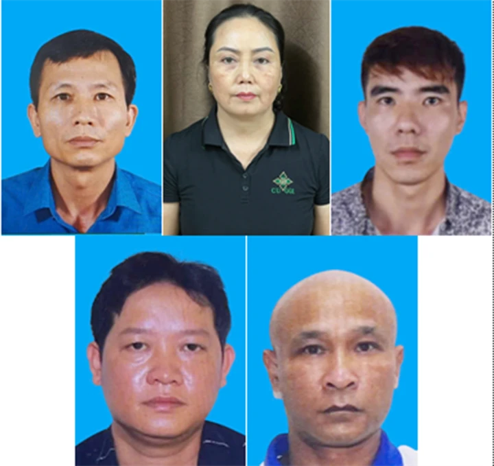 5/9 bị can vừa bị khởi tố trong vụ án này. (Ảnh Công an cung cấp)