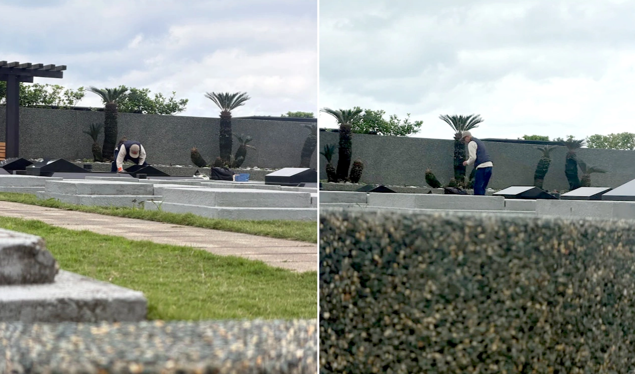 Chồng Hàn Quốc của Từ Hy Viên - DJ Koo dọn mộ vợ ngày đầu năm - Ảnh 1