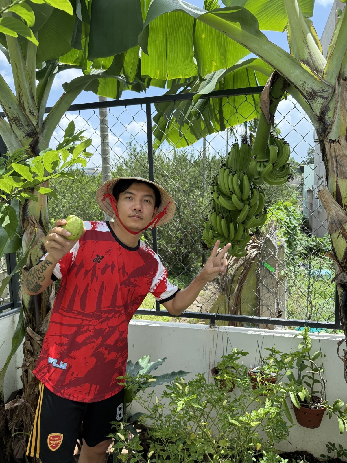 Tổ ấm hạnh phúc của ca sĩ Phạm Trưởng với vườn cây trĩu quả trong nhà phố - Ảnh 4.