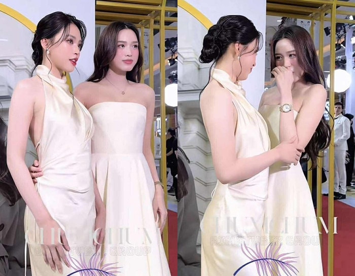 Trần Tiểu Vy và Đỗ Thị Hà đọ sắc tại sự kiện gây bão mạng xã hội - Ảnh 2.