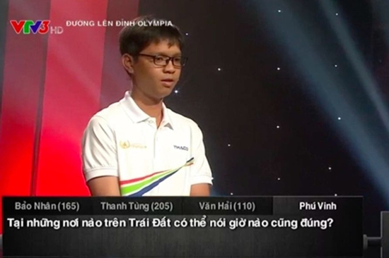 Câu trả lời từng được chấp nhận ở chung kết Olympia năm 2005 nhưng không được chấp nhận năm 2017