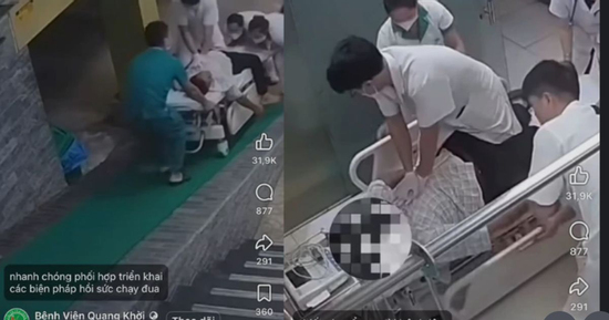Bác sĩ trẻ ngồi trên băng ca ép tim cứu người đàn ông 60 tuổi, danh tính gây chú ý