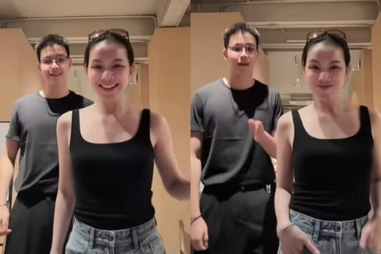 Con trai Hoa hậu Thùy Lâm gây chú ý khi quay video 'đu trend' TikTok cùng mẹ
