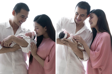 Lương Thế Thành và Thúy Diễm lần đầu hé lộ diện mạo con gái út, dân mạng xuýt xoa vì quá đáng yêu