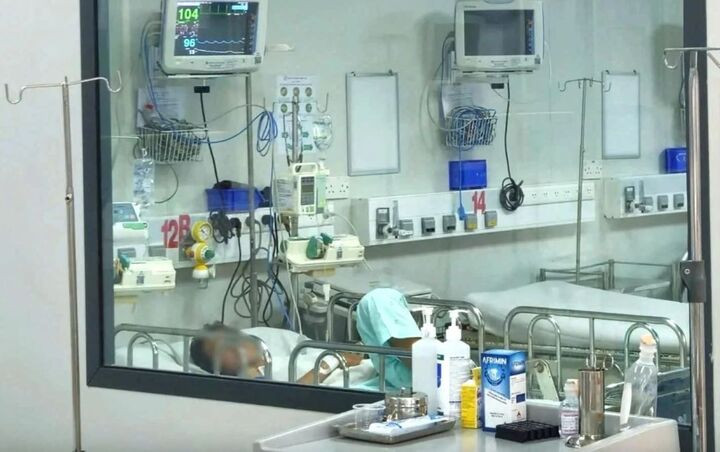 Một trường hợp mắc bệnh do não mô cầu điều trị tại Bệnh viện Bệnh nhiệt đới TP.HCM (Ảnh: BVCC)