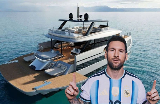Lionel Messi sắp tậu siêu du thuyền dài hơn 28m, thiết kế riêng để gia đình nghỉ dưỡng giá trị ước tính vượt 10 triệu USD
