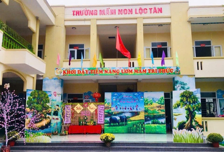 Phân hiệu Lộc Tân của Trường Mầm non Hậu Lộc (Thanh Hoá) - nơi xảy ra sự việc