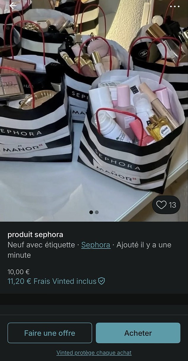 Brazen French looters have begun selling their stolen goods on Vinted
