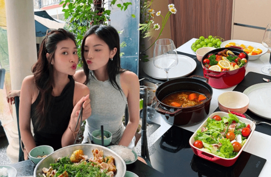 Mâm cơm nhà của Kỳ Duyên - Thiên Ân gây chú ý