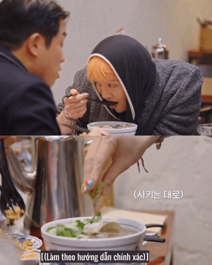 G-Dragon từng say mê khi ăn món phở Việt Nam.