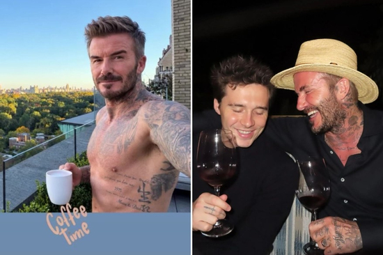 David Beckham khoe body săn chắc ở tuổi 51