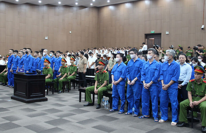 Các bị cáo tại tòa