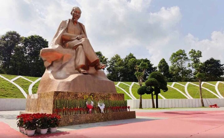 Điểm cầu Phú Thọ: Khu vực tượng đài “Bác Hồ với ngày hội non sông” (Fanpage Sở Văn hóa, Thể thao và Du lịch tỉnh Phú Thọ)