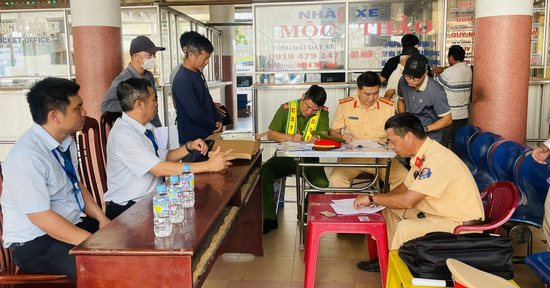 Kiểm tra ma túy tại Bến xe trung tâm Quy Nhơn: 53 trường hợp có kết quả âm tính