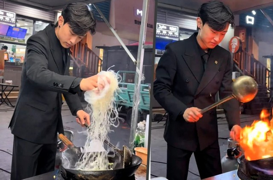 Mặc vest đứng bán cơm rang ngoài vỉa hè, 'soái ca' 19 tuổi bán hơn 200 suất/ngày, doanh thu gây bất ngờ