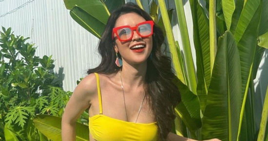 Mỹ nhân Gia Lai diện bikini hồng đào khoe dáng đồng hồ cát, phong cách ngày càng táo bạo