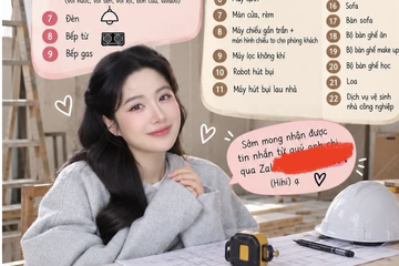 TikToker 3,3 triệu followers “xây nhà kêu gọi tài trợ từ keo dán gạch đến bếp gas” gây tranh cãi