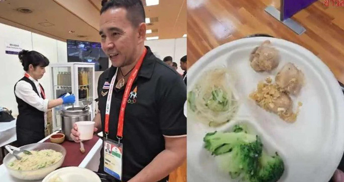 Bữa ăn cho vận động viên tại ASIAD 2026 được thành viên đội Thái Lan đăng lên mạng.