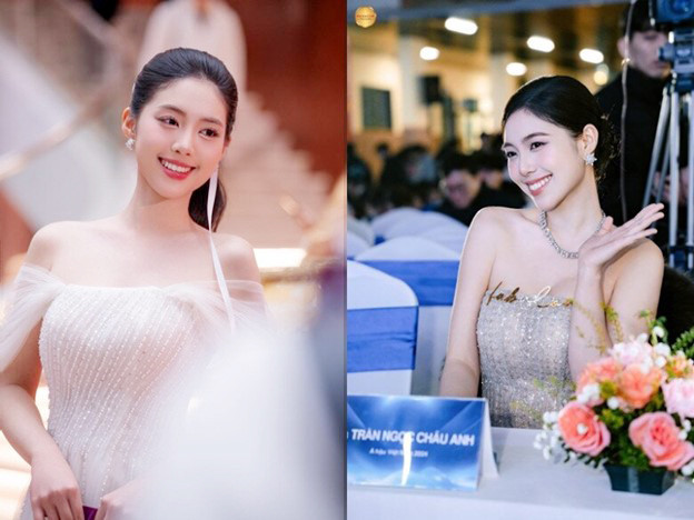 Á hậu cao 1m70 lọt top tìm kiếm vì khoảnh khắc ngồi cạnh Đình Bắc là ai? - Ảnh 7.