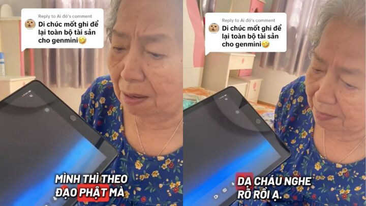 Dân chia hai phe người thì ủng hộ người già trò chuyện với AI, người thì phản biện rằng AI không thể thay thế con người. (Ảnh chụp màn hình)