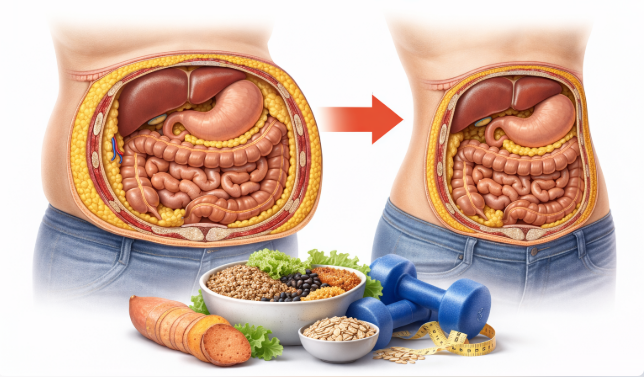 Giảm mỡ bụng: Vai trò của thực phẩm giàu chất xơ và carbohydrate- Ảnh 1.