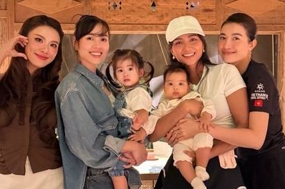 Khoảnh khắc đáng yêu của con gái H'Hen Niê và con gái Vũ Hoàng My