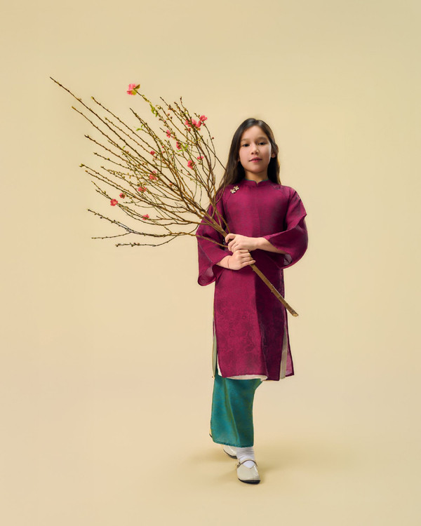 Con gái lai Tây của Hà Anh xúng xính áo dài đón Tết  - Ảnh 6.