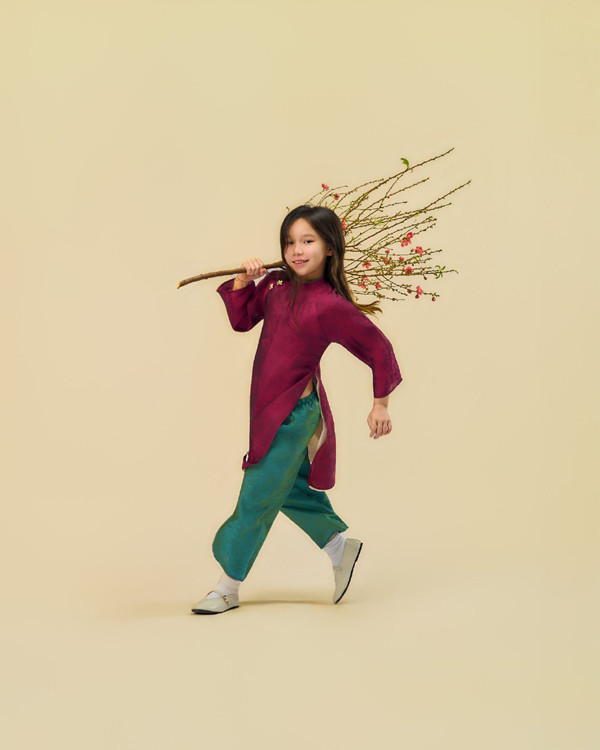 Con gái lai Tây của Hà Anh xúng xính áo dài đón Tết  - Ảnh 5.