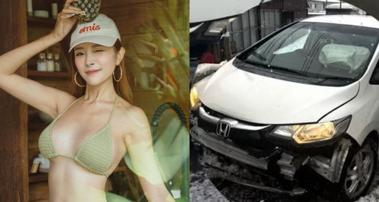 Nữ diễn viên 28 tuổi suýt mất mạng vì tai nạn, xe hư hỏng nặng