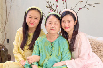 Khoe ảnh đón Tết, ngoại hình các thành viên trong gia đình Midu gây chú ý