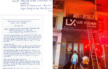 Lá thư của gia đình 4 người được cứu khỏi biển lửa ở TP.HCM gây xúc động