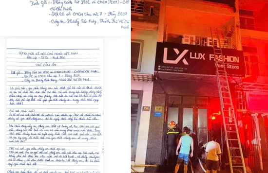 Lá thư của gia đình 4 người được cứu khỏi biển lửa ở TP.HCM gây xúc động