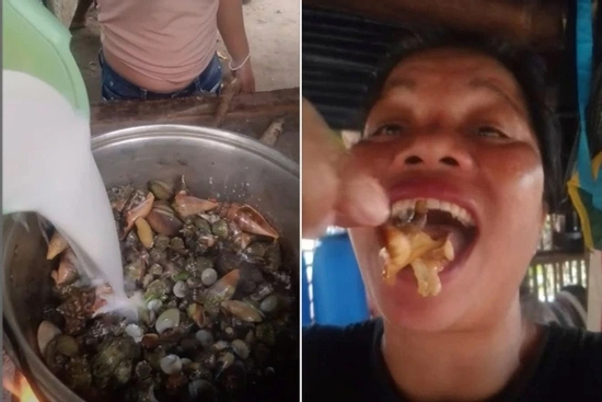 Quay video ăn 'cua quỷ' cực độc, nữ vlogger nổi tiếng co giật, môi tím tái rồi tử vong