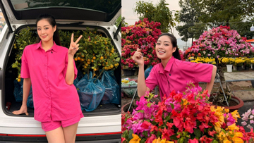 Sao Việt đi chợ hoa, trang hoàng nhà đón Tết Bính Ngọ