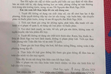 Bảng dặn dò học sinh tiểu học ở Hà Nội gây tranh cãi: 'Hết Tết Nguyên đán có phải cam kết nữa không?'