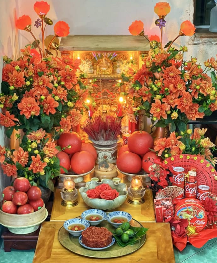 Gợi ý mâm lễ cúng mở hàng đầu năm mới Bính Ngọ 2026. (Ảnh: Loan Trần)