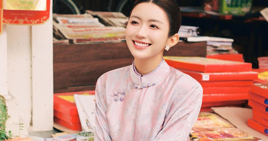 Cháu dâu NSƯT Chí Trung gây thương nhớ khi diện áo dài Tết 2026