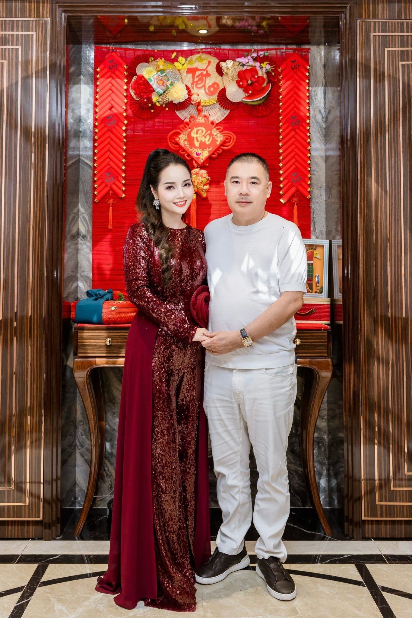 Tết ấm áp trong vòng tay nội - ngoại của gia đình Mai Thu Huyền - Ảnh 6.