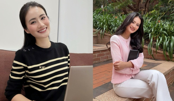 Hoa hậu Ý Nhi đi du học.