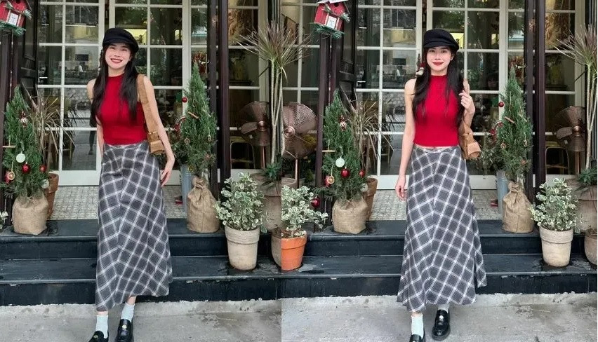 Những mẫu Thời trang du Xuân ấn tượng cho ngày Tết thêm rực rỡ - Ảnh 6.