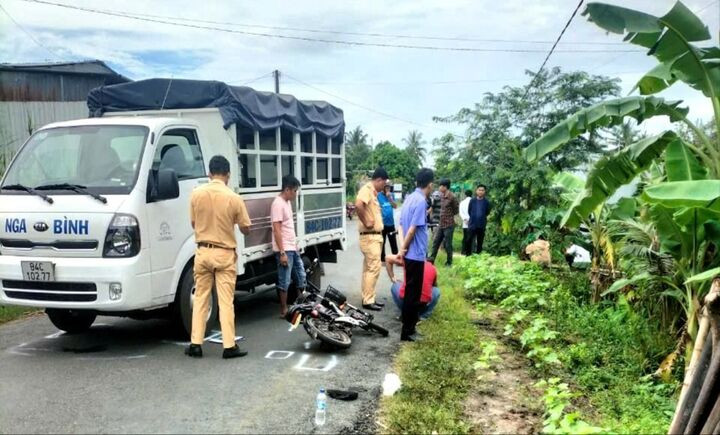 Vụ tai nạn xảy ra ở Vĩnh Long khiến nữ sinh 14 tuổi tử vong.