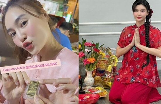 Showbiz Việt ngày Thần tài: Lan Ngọc tặng vàng, 1 sao nữ dâng mâm cúng toàn tiền vàng gây choáng