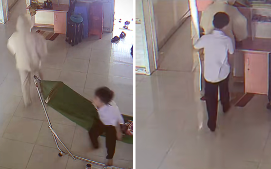 Khoảnh khắc em trai nhỏ ôm tiễn chị đi làm sau Tết gây sốt mạng xã hội