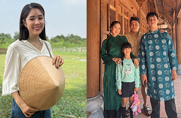 Lê Phương giản dị đi du xuân đầu năm