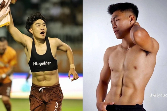 Trung vệ Lý Đức với hình ảnh khác lạ khiến netizen phản ứng