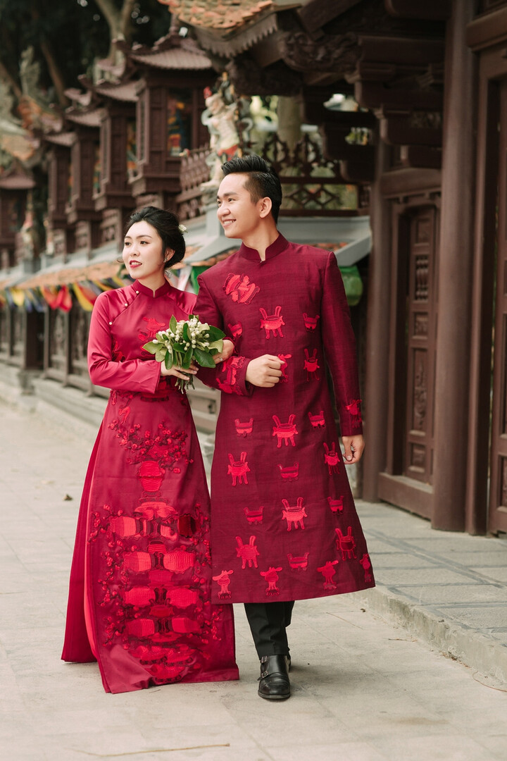 BTV Hạnh Phúc bên bà xã Thu Trang.