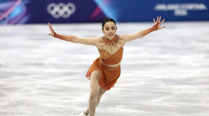 Madeline Schizas vừa phải cân bằng cả lịch học và lịch thi đấu dày đặc. (Nguồn: Milano-Cortina 2026)