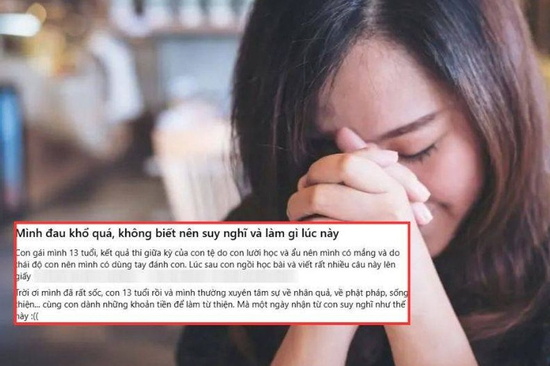 Đọc 6 chữ tiếng Anh con gái viết, bà mẹ Hà Nội sốc nặng: 'Mình đau khổ quá'